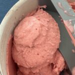 non-dairy strawberry ice cream with coconut milk