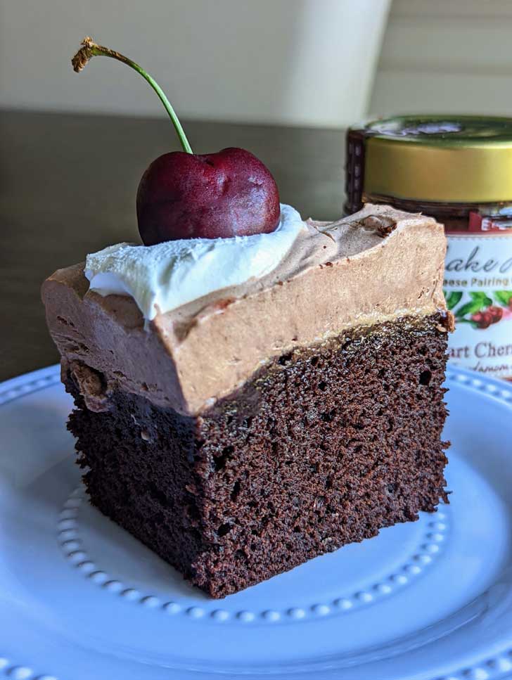 8 Inch Pan Chocolate Cherry Cake