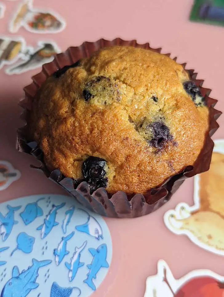 Fresh Blueberry Muffins can be made with frozen or fresh.