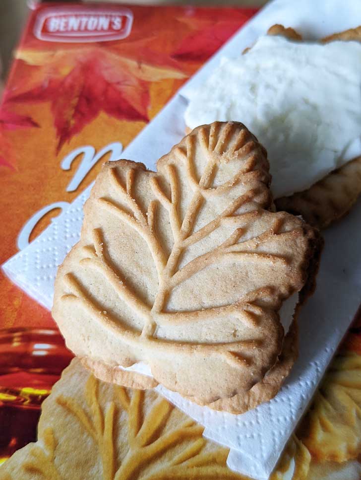 Quick Pumpkin Ice Cream with Maple Cookies