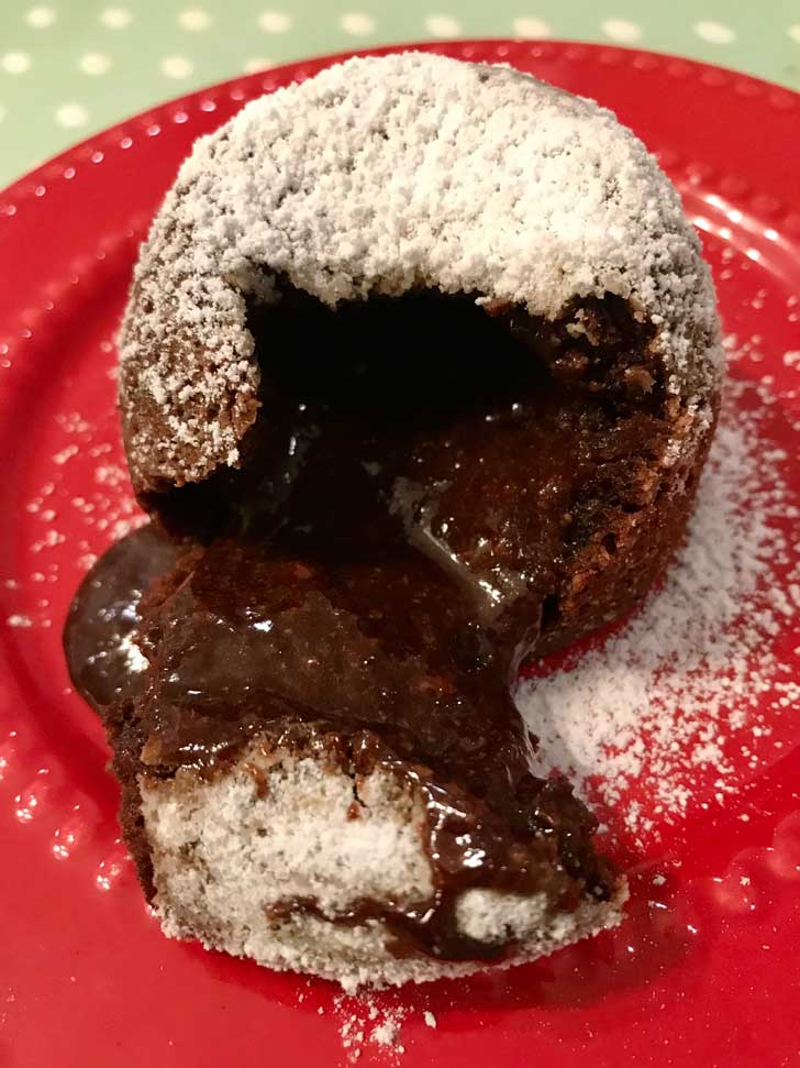 oat flour gluten-Free Chocolate Lava Cakes