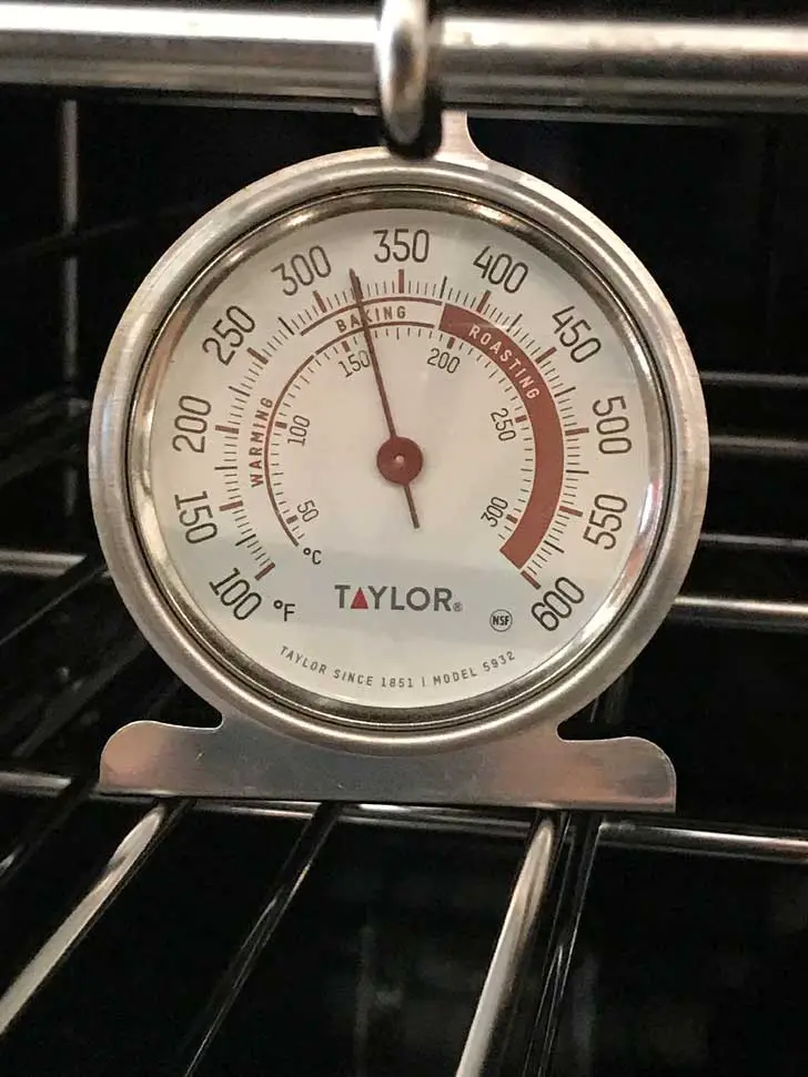 An oven thermometer