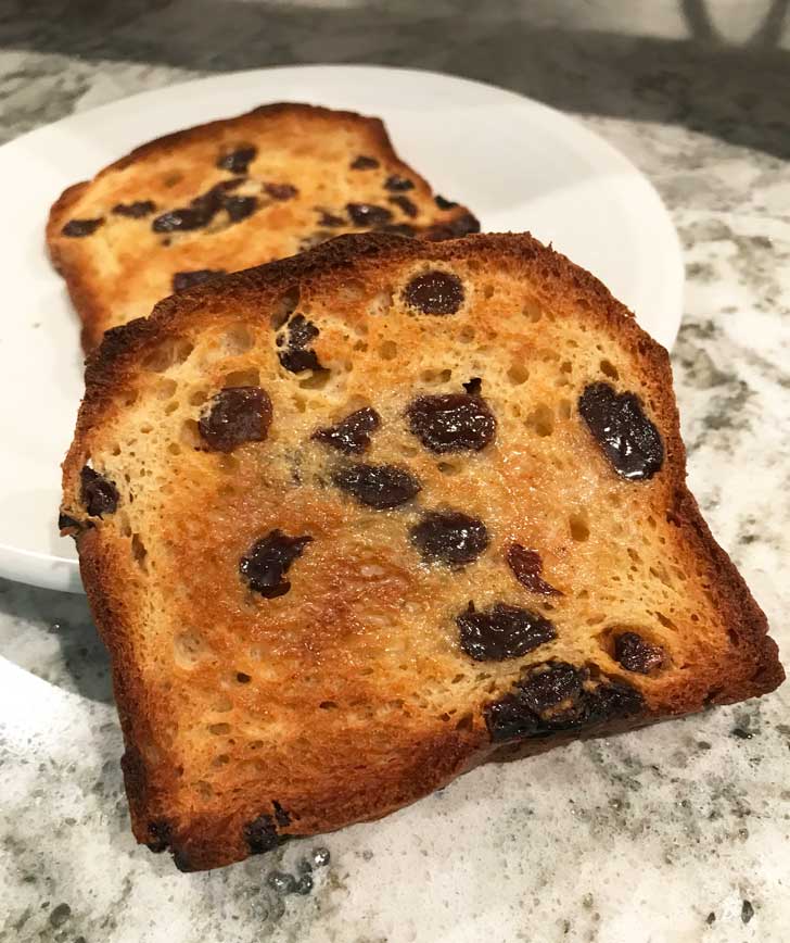 Homemade Gluten-Free Raisin Bread