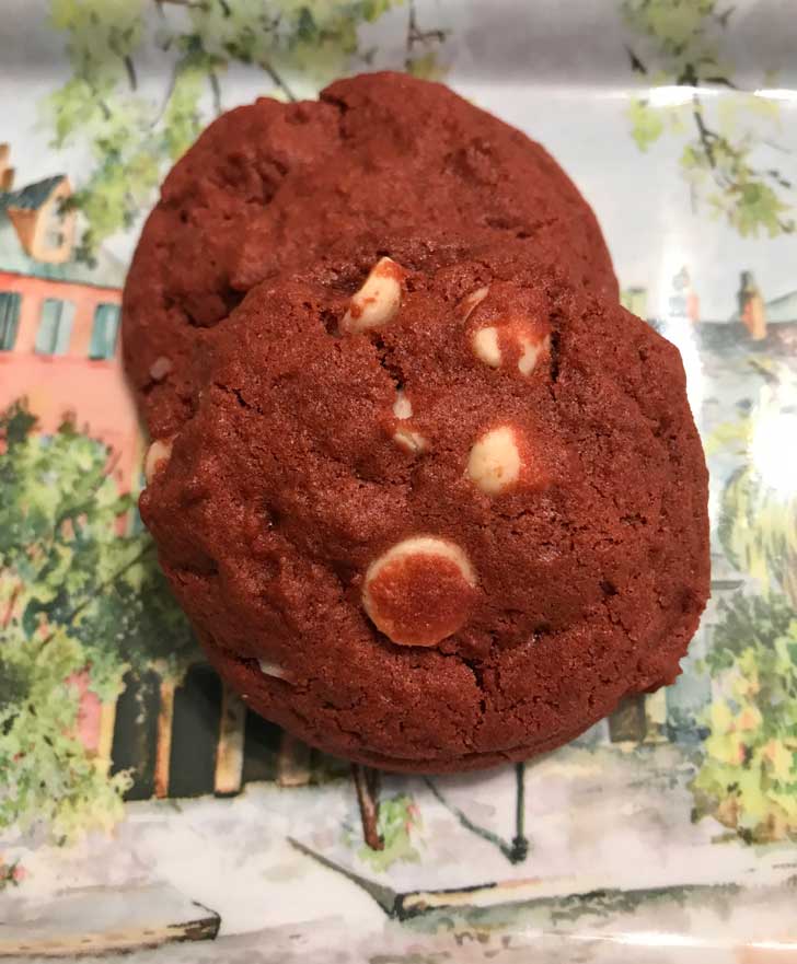 Red Velvet Cookies with Cream Cheese Chips