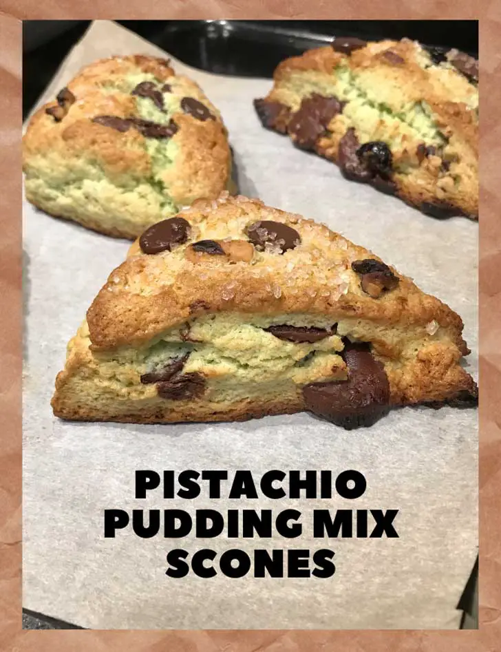 St. Patrick's Day Pistachio Pudding Mix Scones