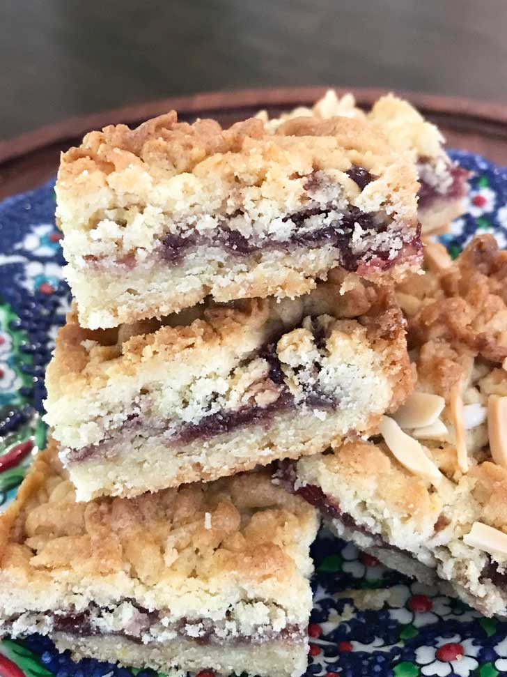 Grated Butter Shortbread Bars aka Hungarian Shortbread