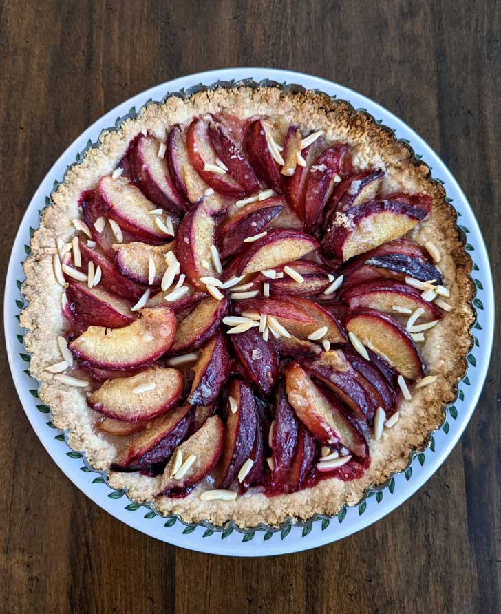 Cardamom Plum Tart