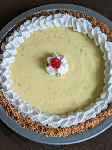 Cream Cheese Key Lime Pie