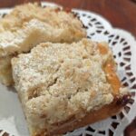 Lemon Crumb Cake recipe with lemon curd.