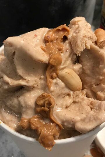 Oat Milk Peanut Butter Ice Cream vegan