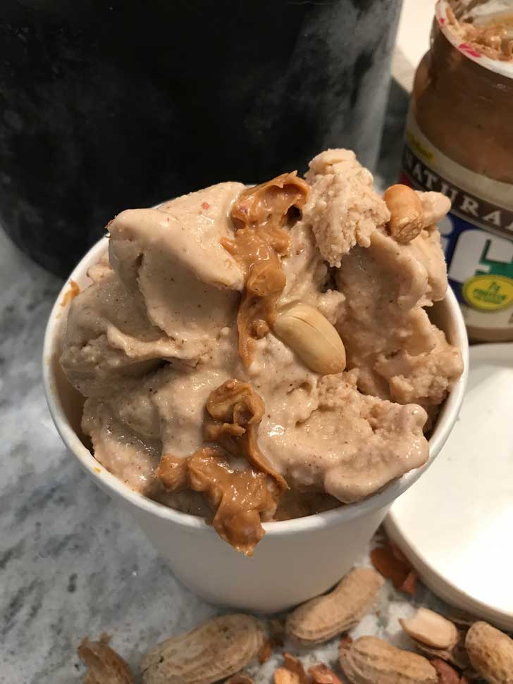 Dairy-Free Oat Milk Peanut Butter Ice Cream