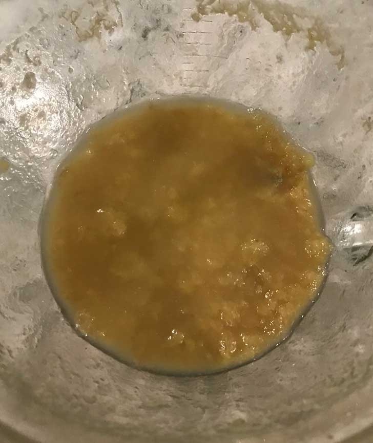 Banana juice from the microwave