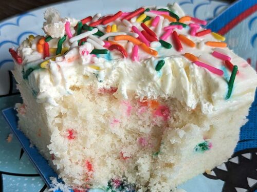 Square White Cake