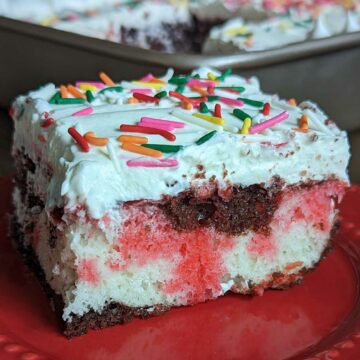 Neopolitan Poke Cake