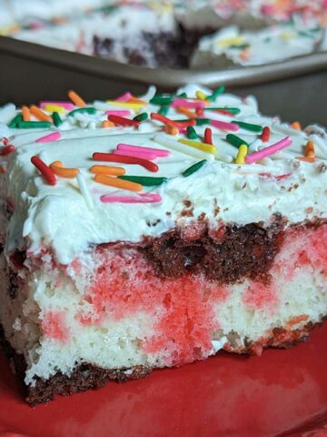 Neopolitan Poke Cake