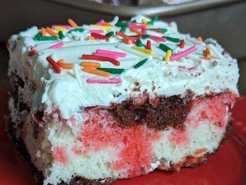 Neopolitan Poke Cake