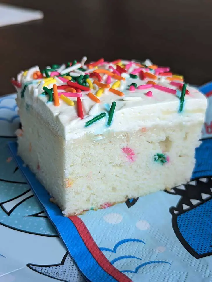 Square Pan White Cake