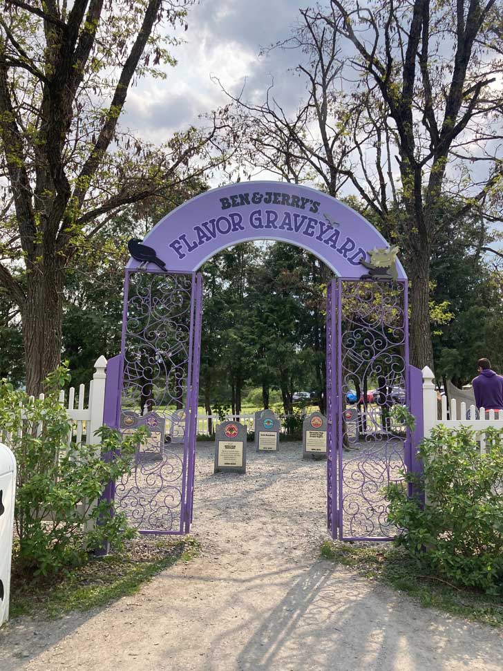 Ben & Jerry's Flavor Graveyard Entrance