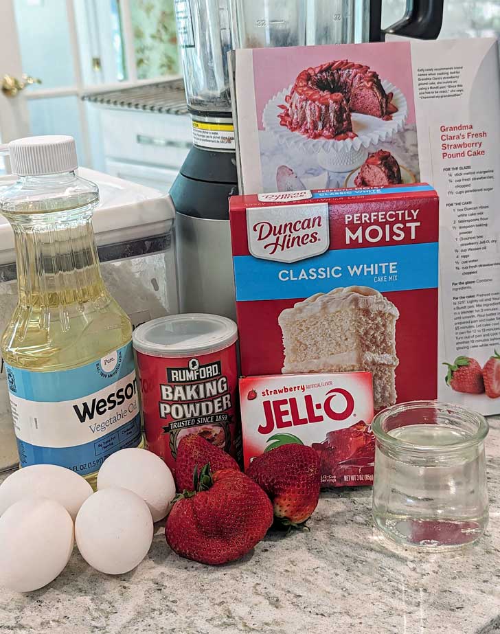 Grandma Clara's Fresh Strawberry Pound Cake