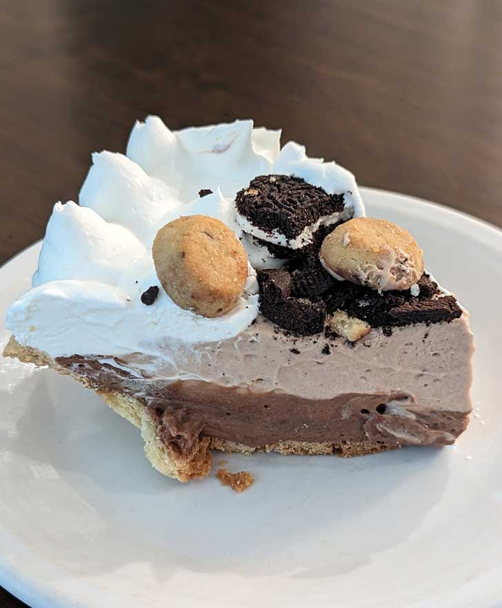 Two Tone Chocolate Mousse Pie