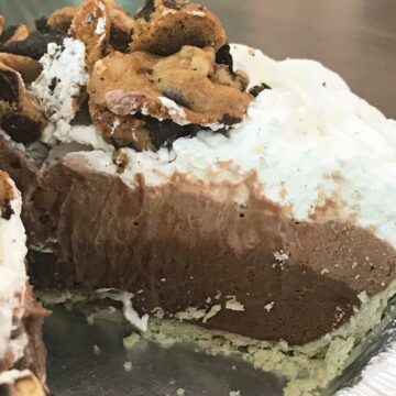 Two Tone Chocolate Mousse Pie