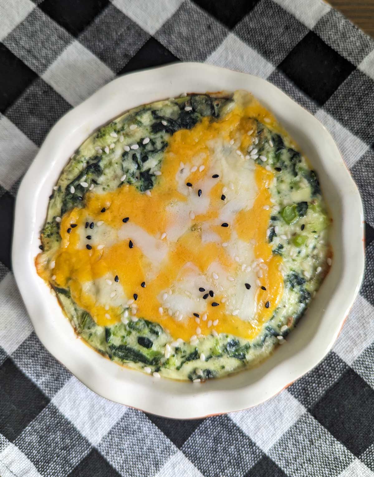 Cottage Cheese Spinach Bake