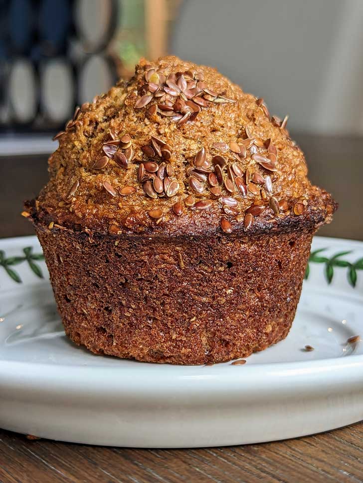 high rising bran muffin