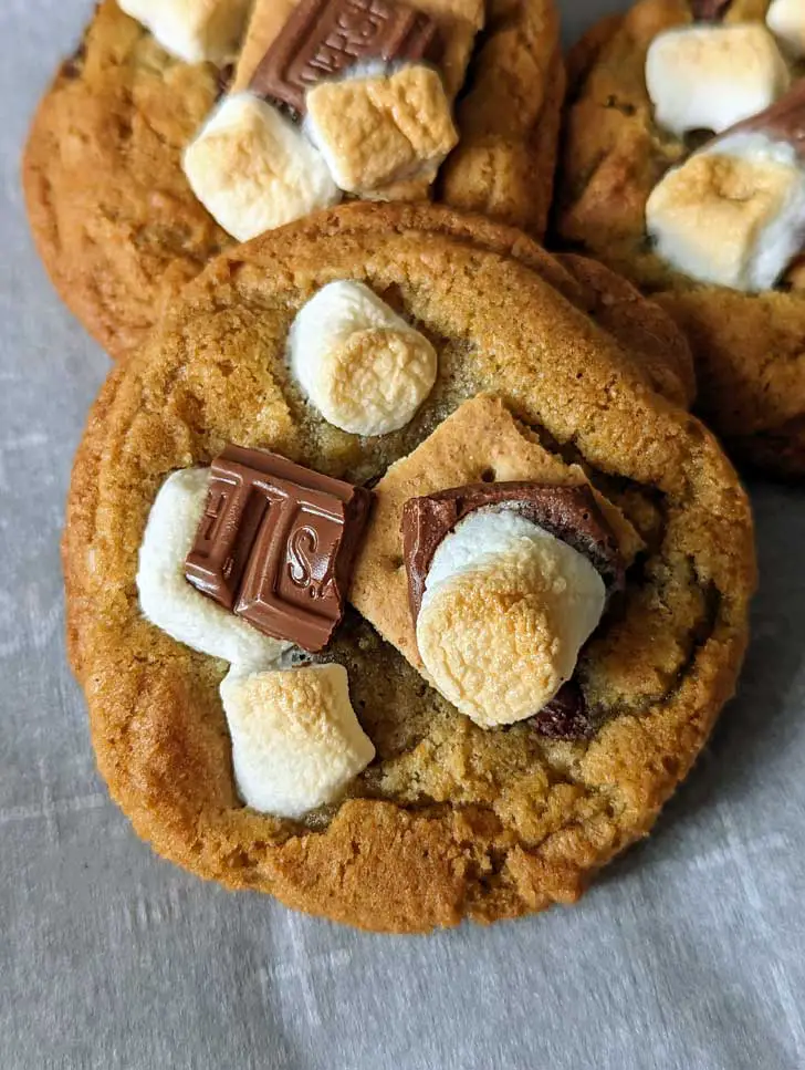 Chewiest Chocolate Chip Cookies S'mores Version