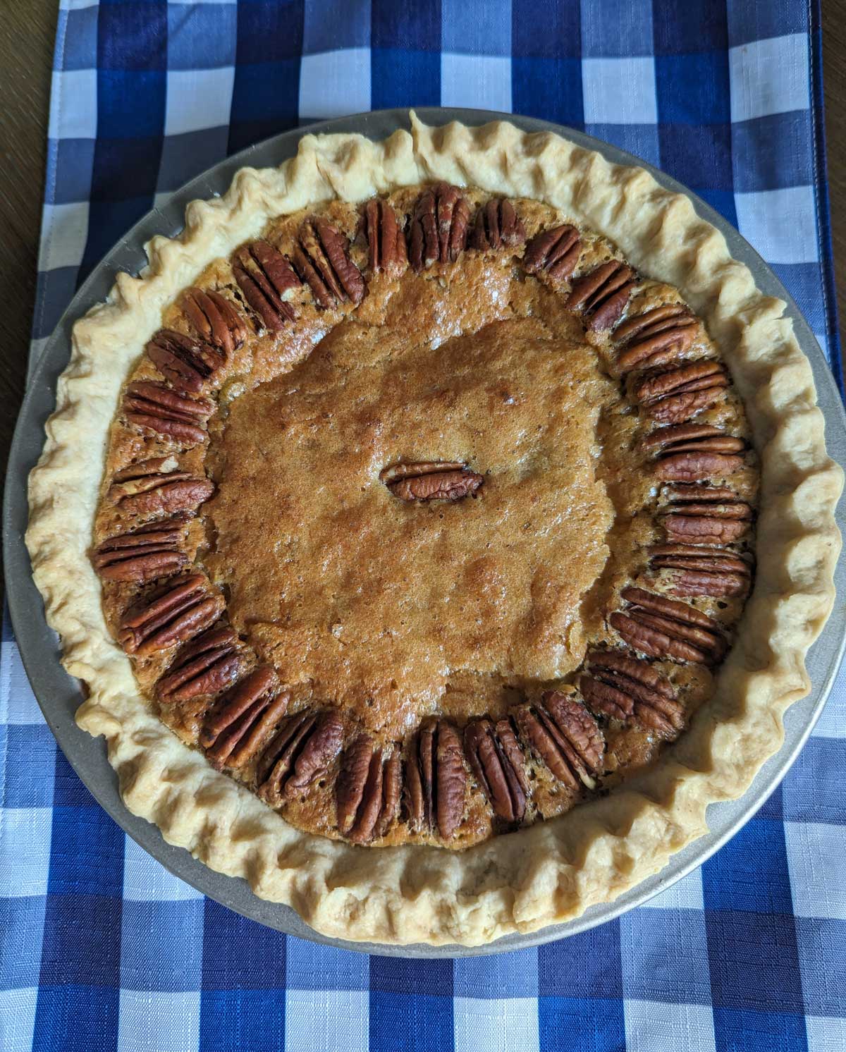 Vinegar Pecan Pie with Cornmeal