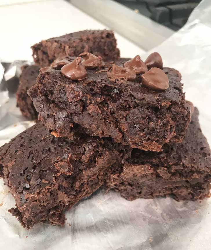 No Oil Dr Pepper Brownies