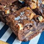 Brownie mix caramel brownie square