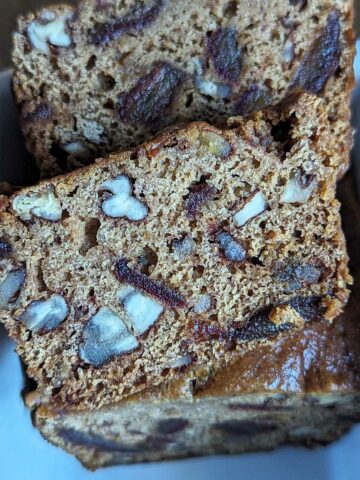Dark Date Nut Bread