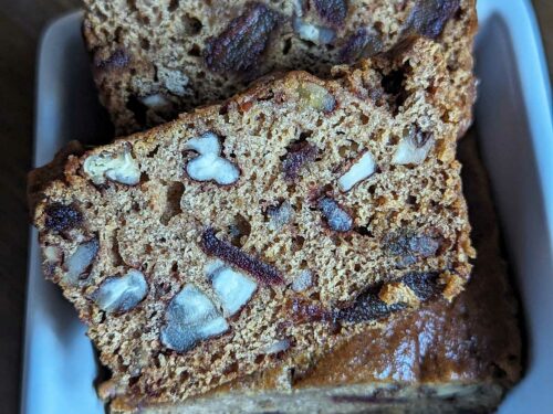 Dark Date Nut Bread