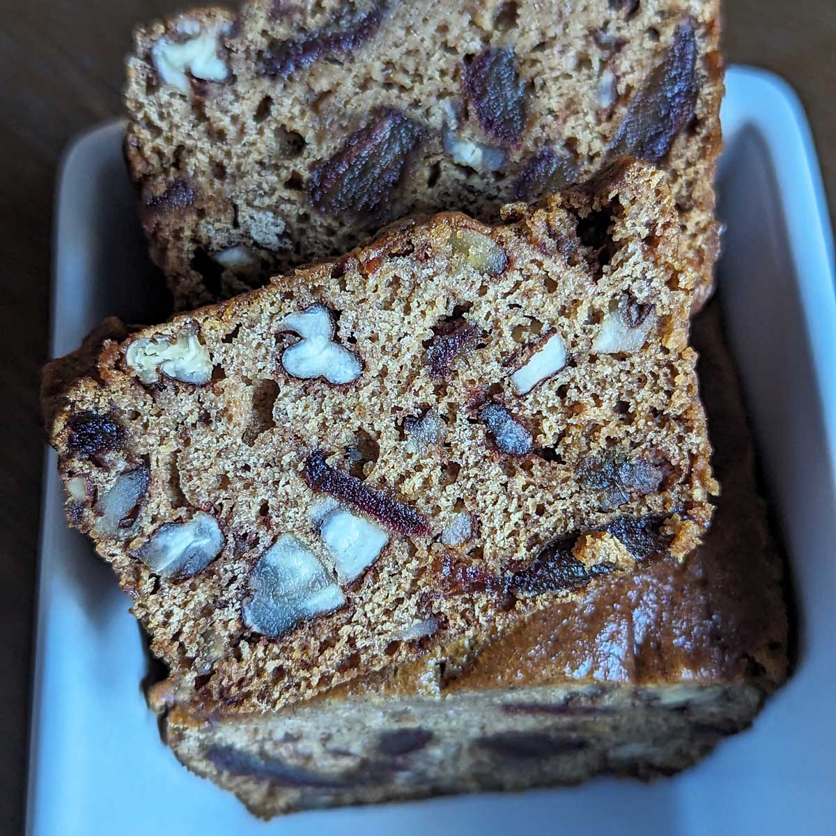 Dark Date Nut Bread