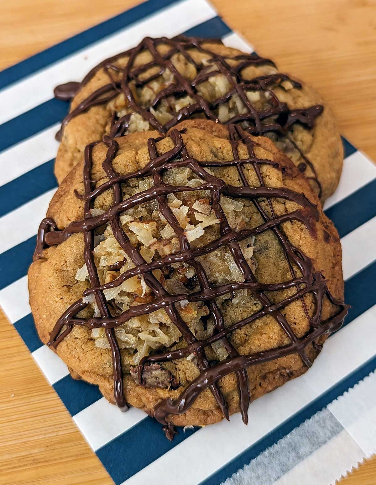 Disney Inspired German Chocolate Chip Cookies