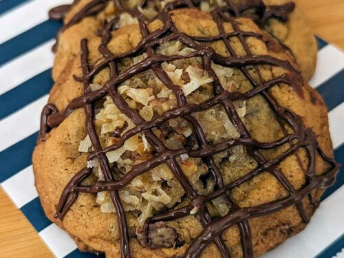 Giant German Chocolate Chip Cookies