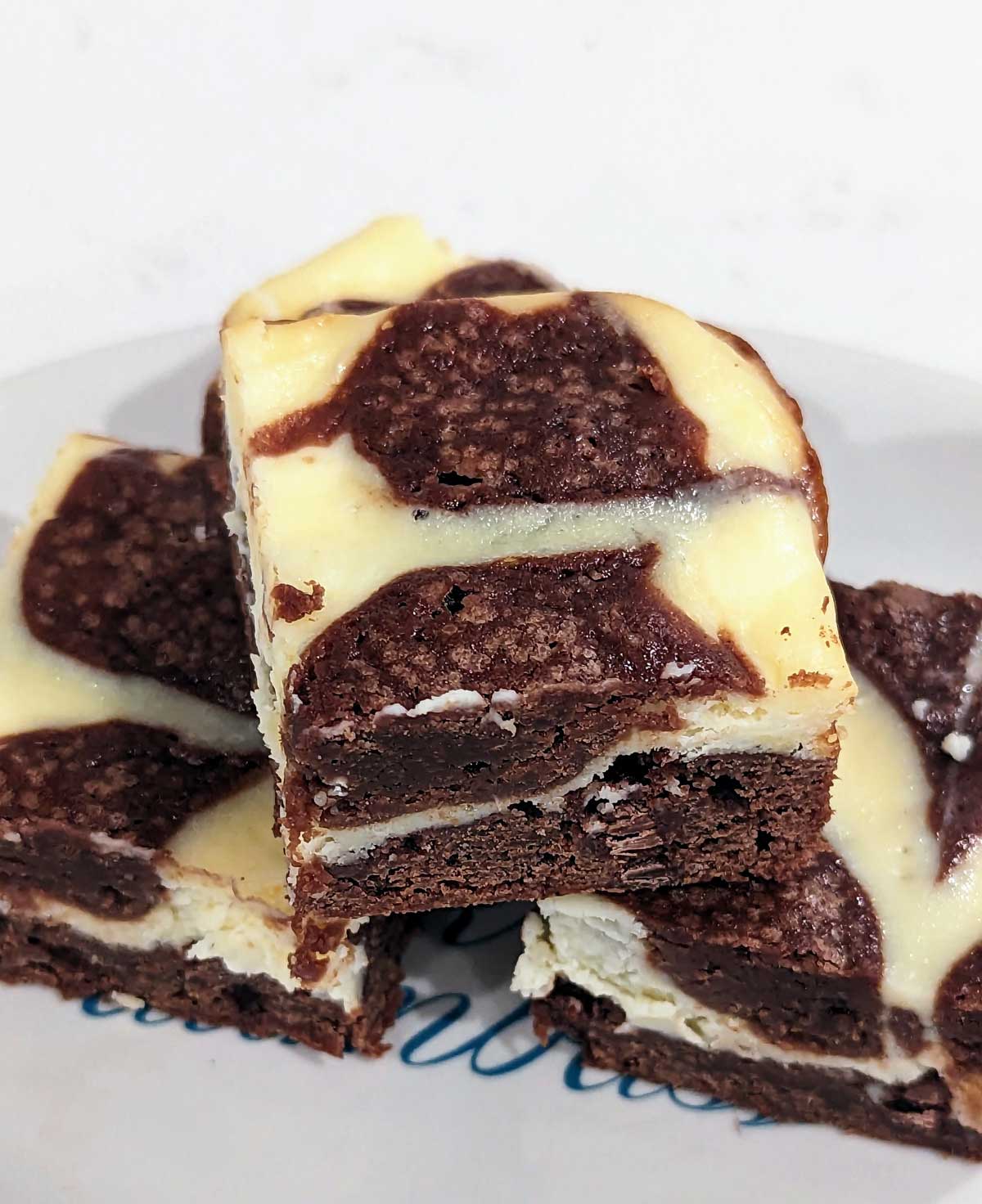 Marbled or Layered Fudge Brownies with Cream Cheese