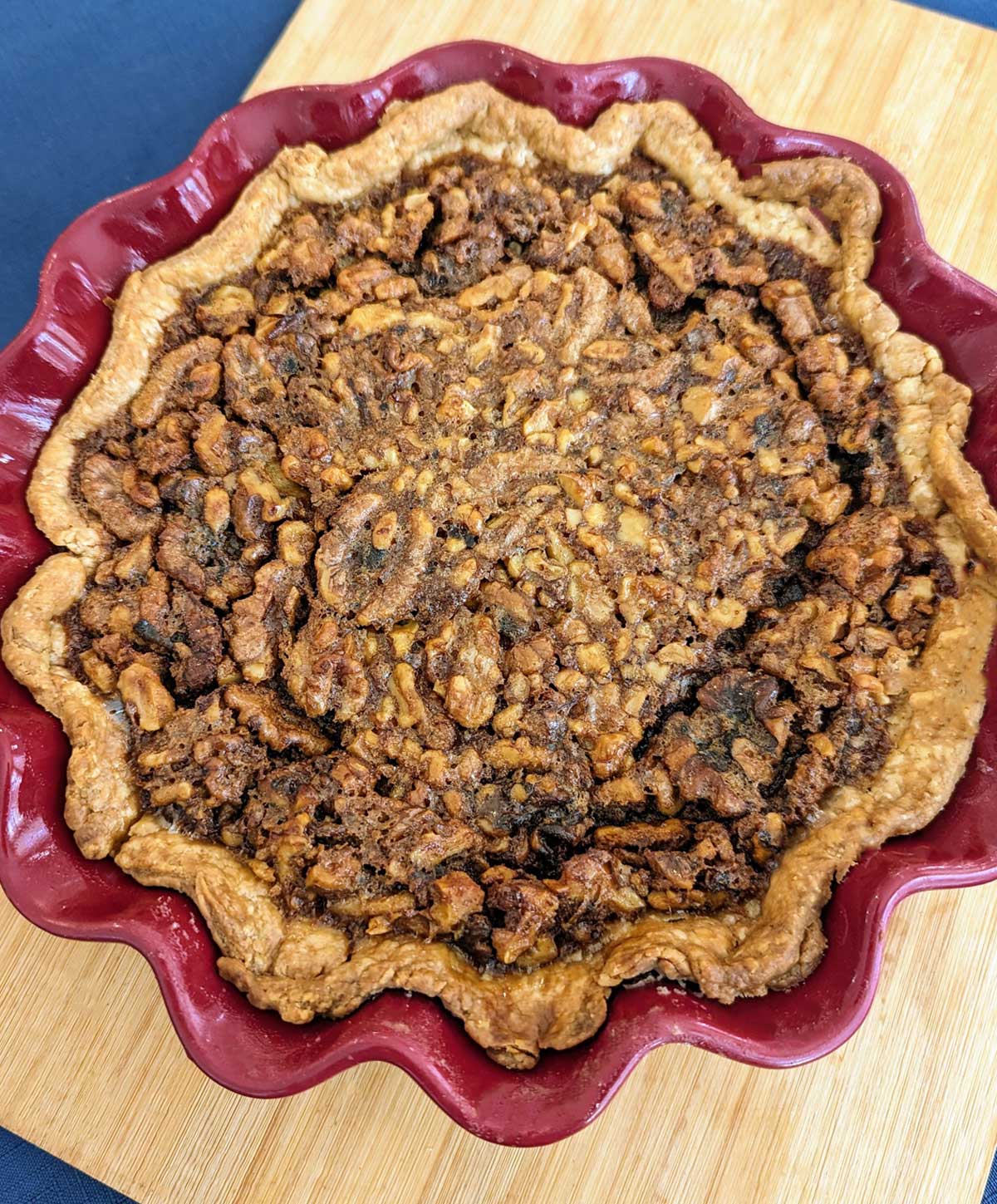 Walnut Pie recipe that's easy and freezes well.