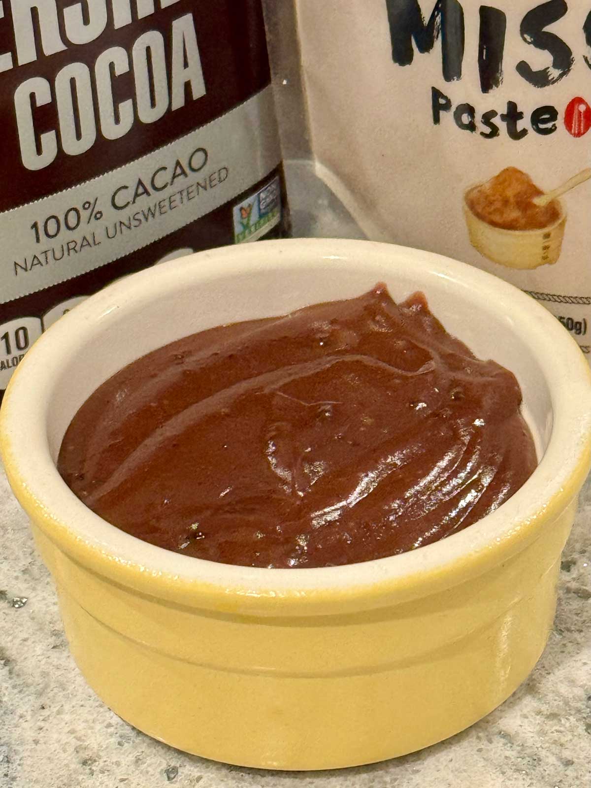 Miso Chocolate Pudding