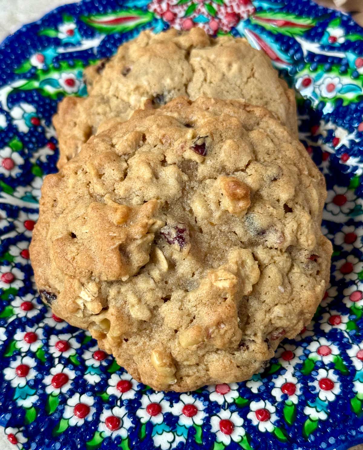 Oatmeal Cranberry Walnut Cookies