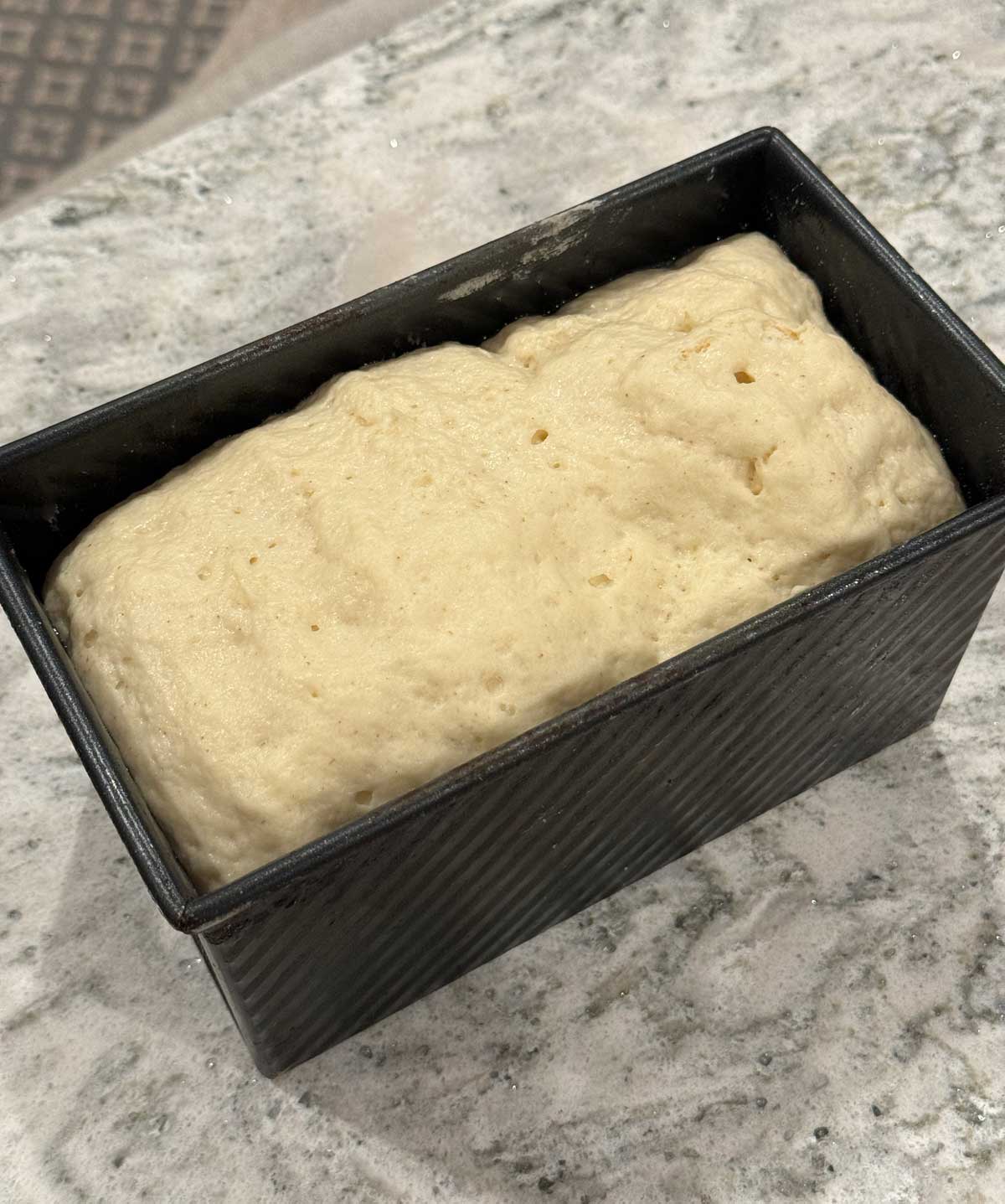 gluten-free bread in loaf pan