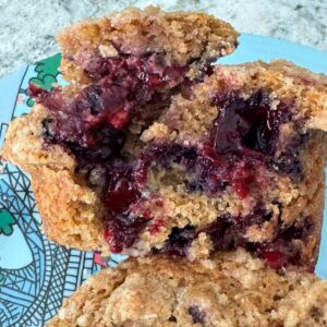 Spelt Flour Blueberry Muffins