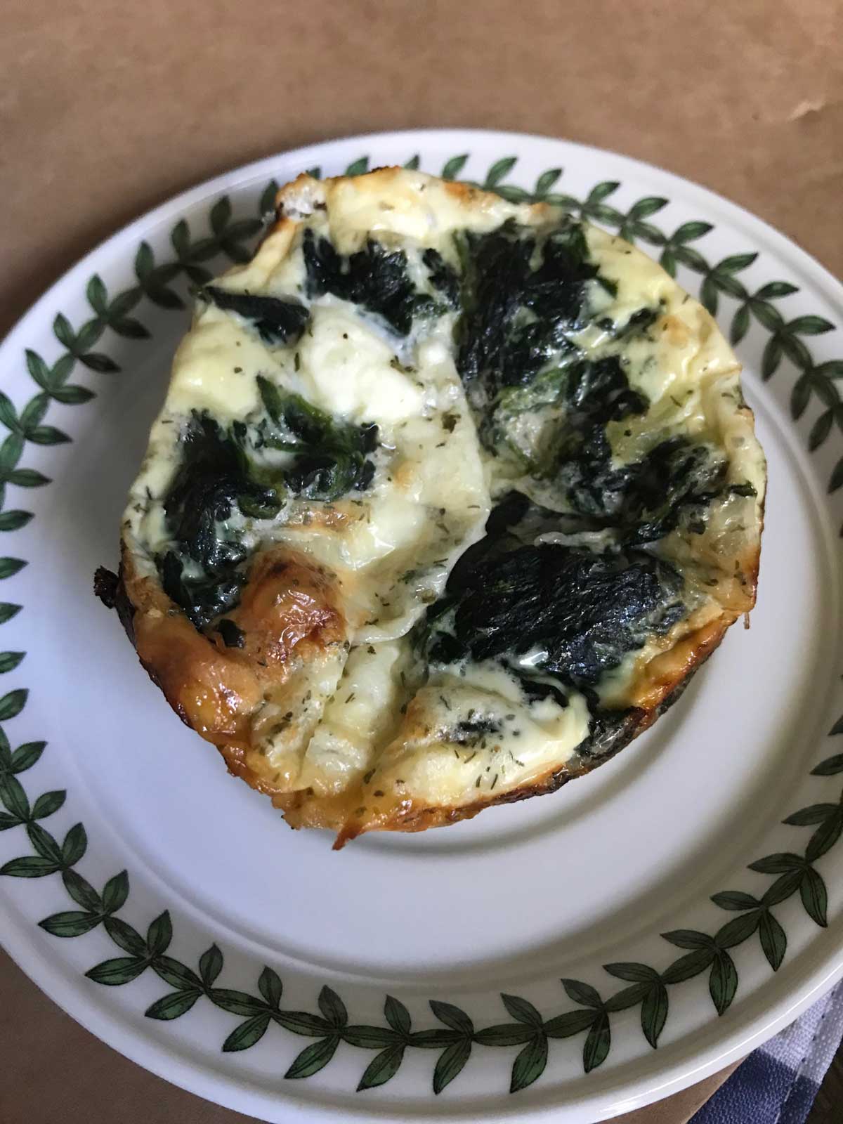 Low Calories Cottage Cheese Palmini Egg Bake with Spinach