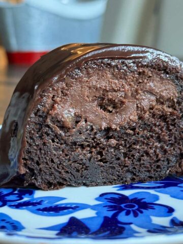 Chocolate Cream Cheese Tunnel Cake