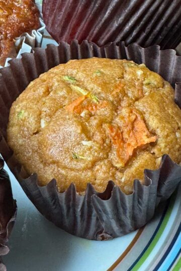 Low Carb Morning Glory Muffins recipe that calls for almond flour and oat fiber.