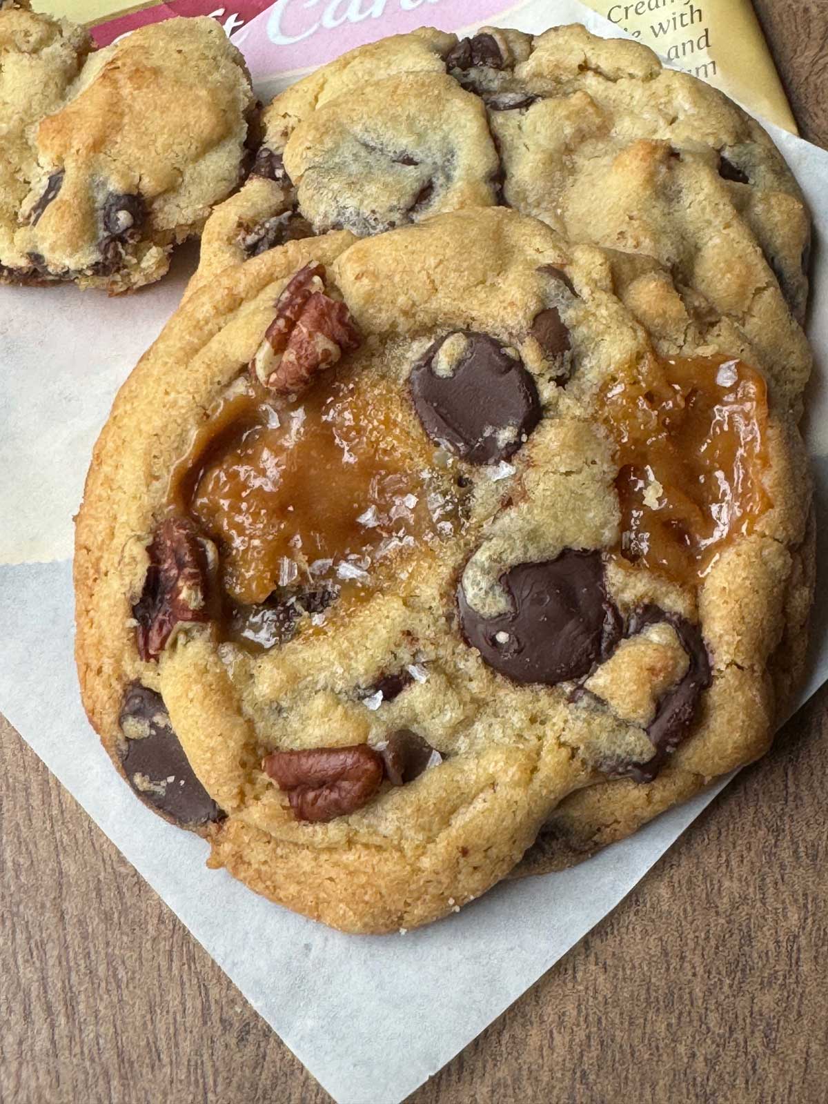 Salted Caramel Chocolate Chunk Cookies