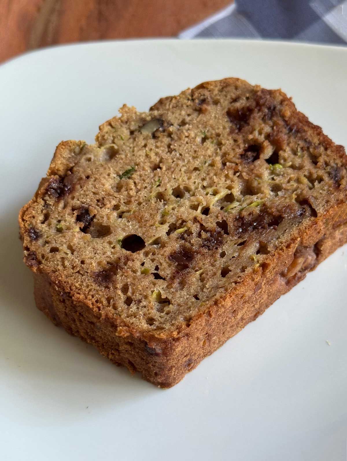 Gluten-Free Chocolate Chip Zucchini Bread recipe that calls for brown rice flour.