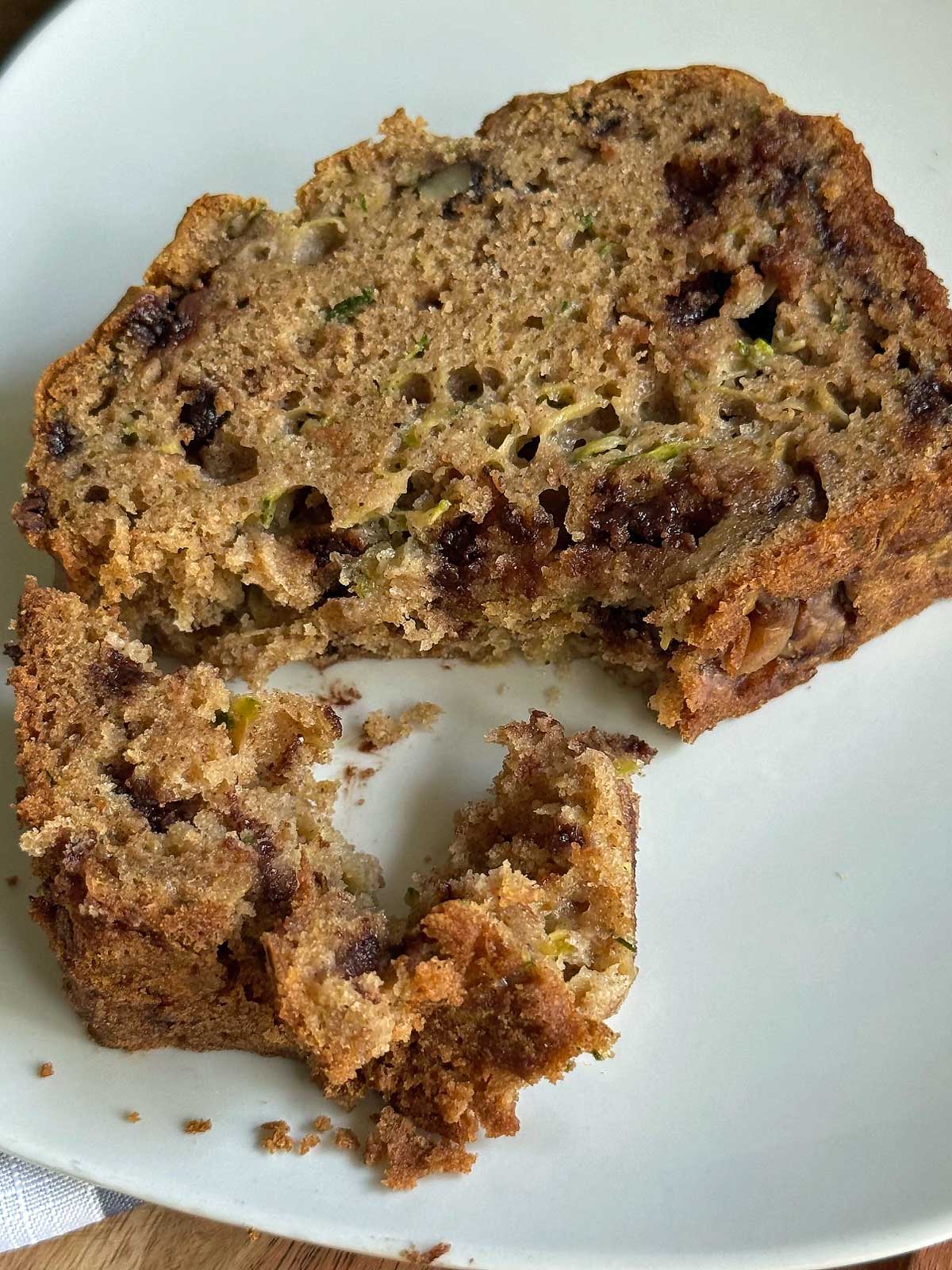 Gluten-Free Chocolate Chip Zucchini Bread recipe that calls for brown rice flour.