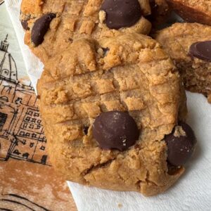 Peanut Butter Protein Cookies recipe without eggs or protein powder.