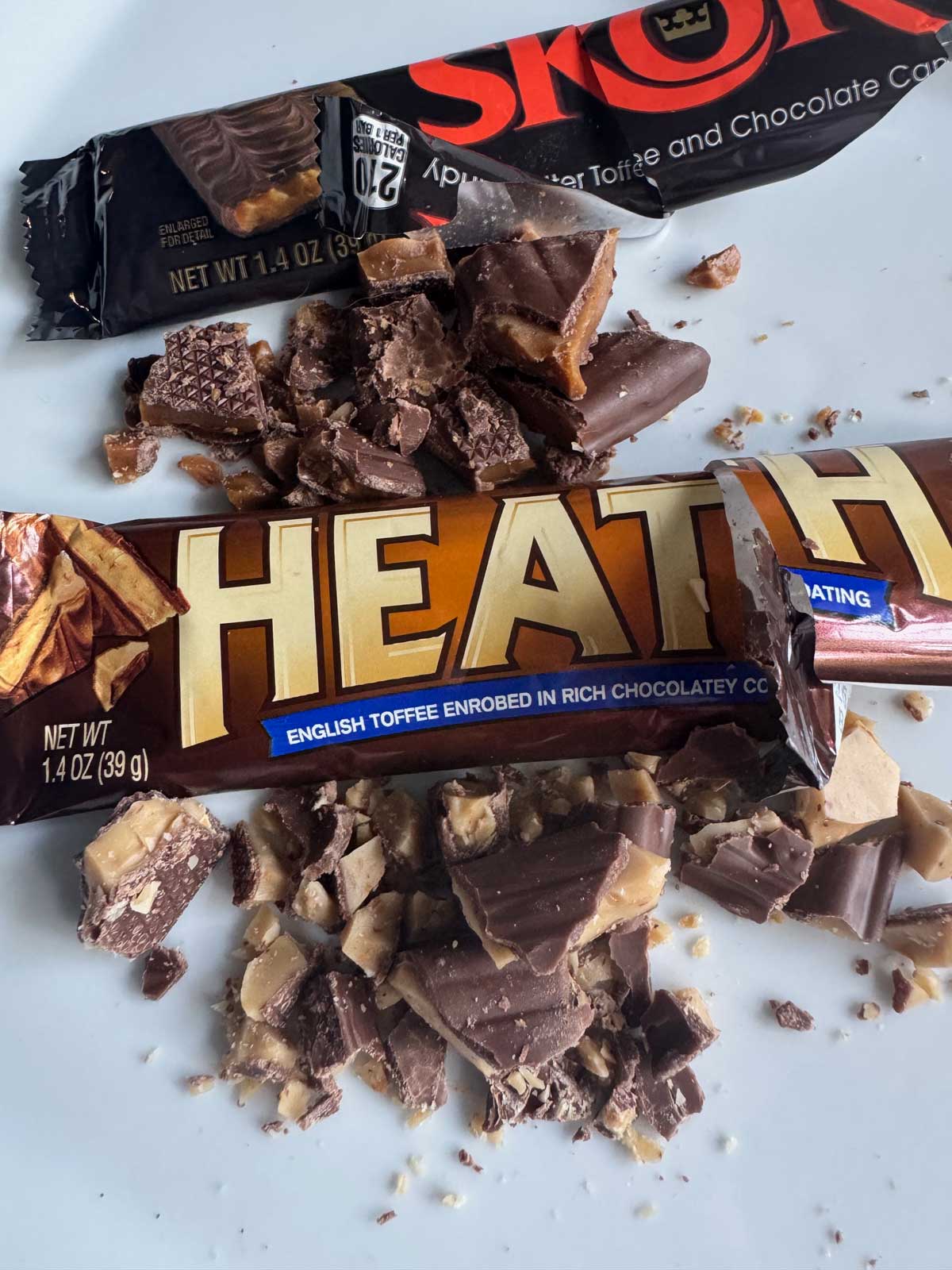 The difference between Skor Bars and Heath Bars.